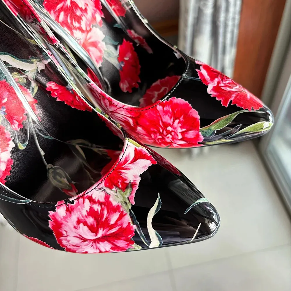 16cm Extreme High Heels Sexy Floral Stilettos Sexy Women Pumps