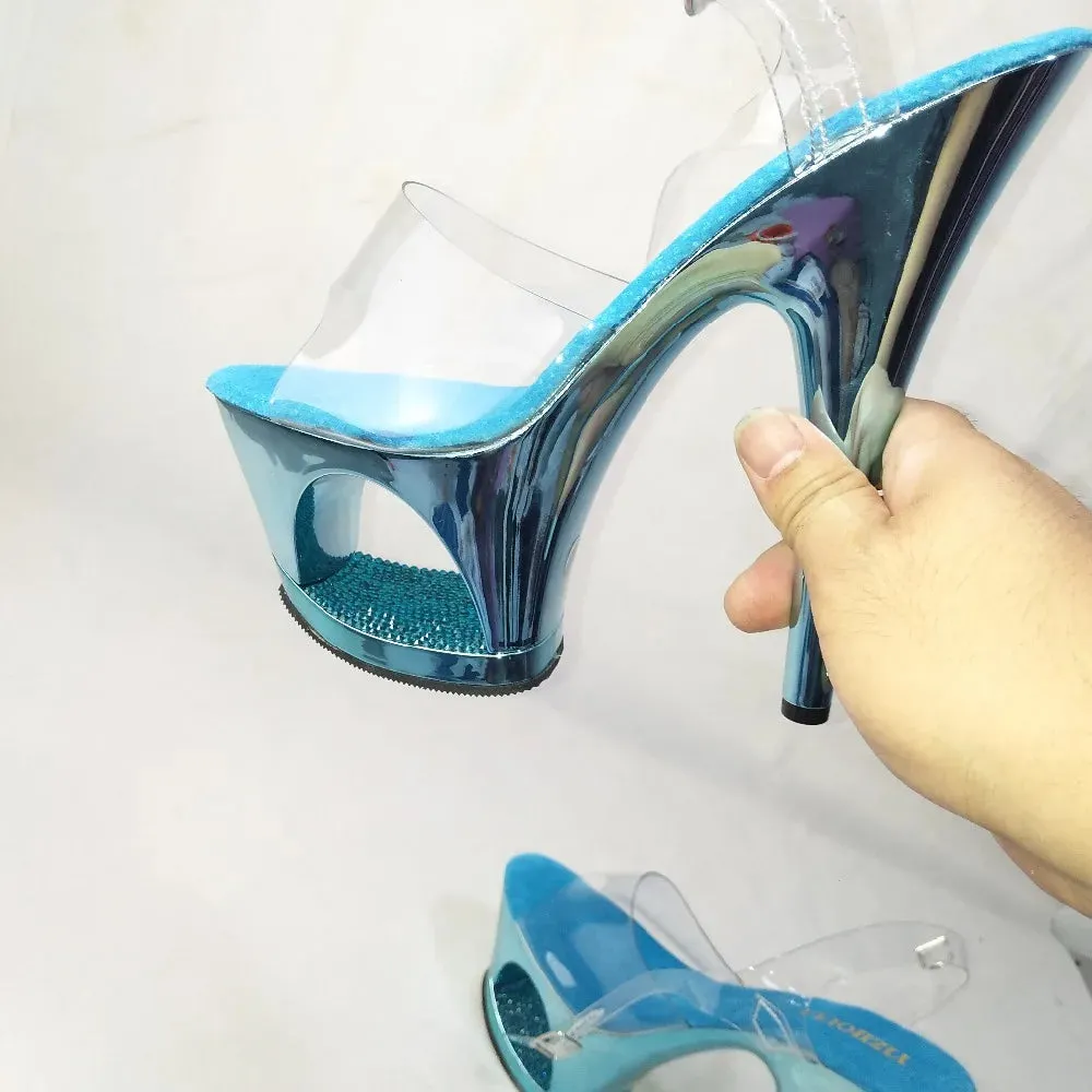 17cm sexy super high heels, crystal ladies stage fashion show Sandals