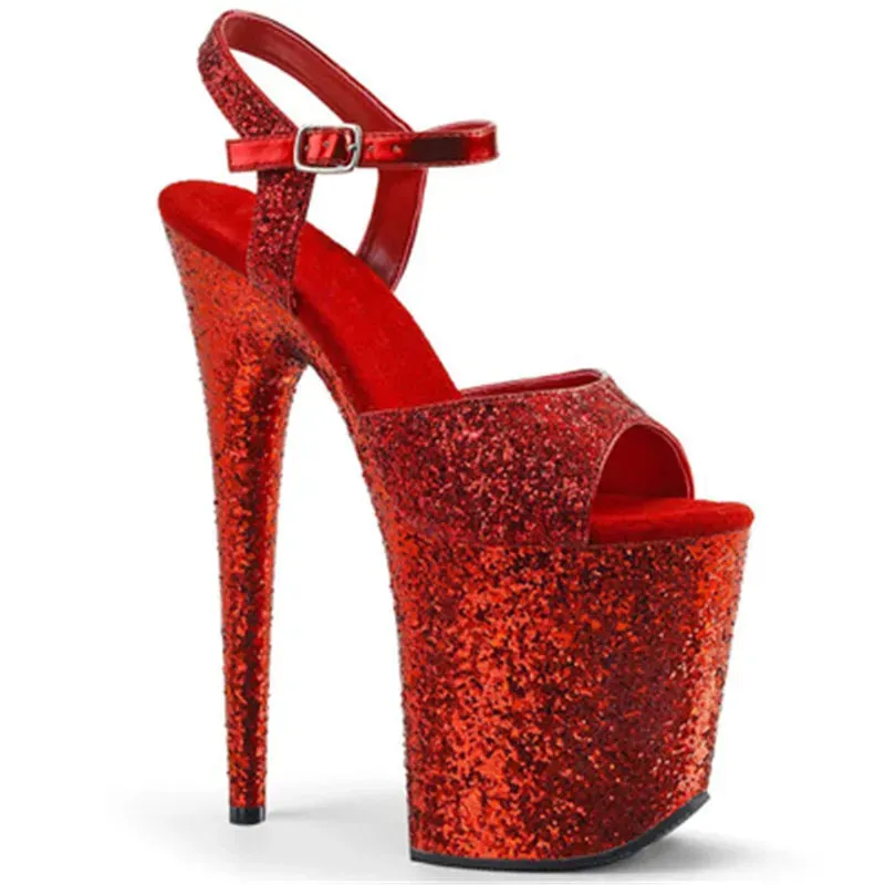 20cm sexy sky-high flash waterproof platform stiletto heels