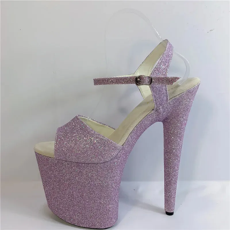20cm sexy sky-high flash waterproof platform stiletto heels