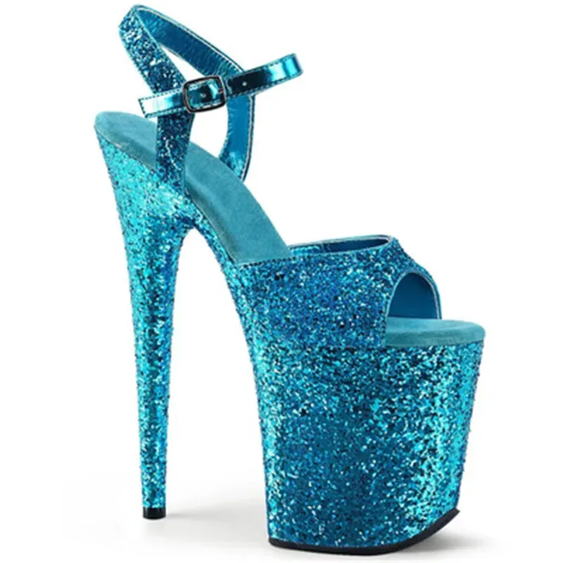 20cm sexy sky-high flash waterproof platform stiletto heels