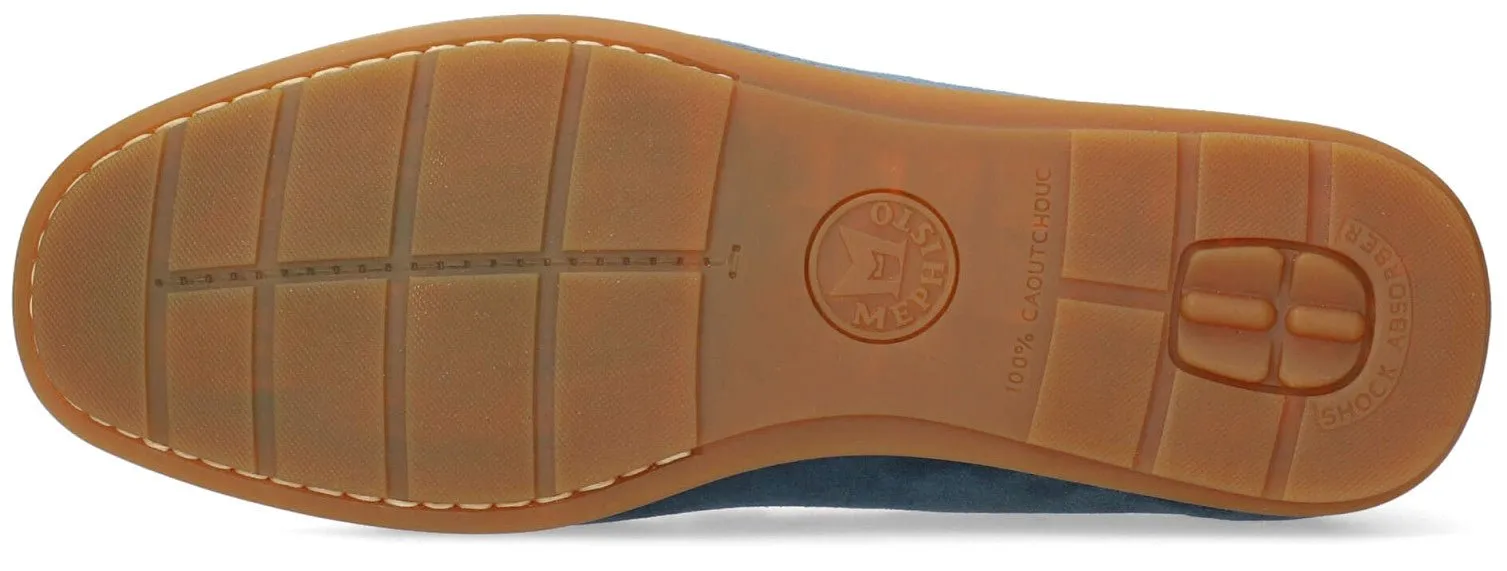 'Algoras' men's mocassin - blue Suede