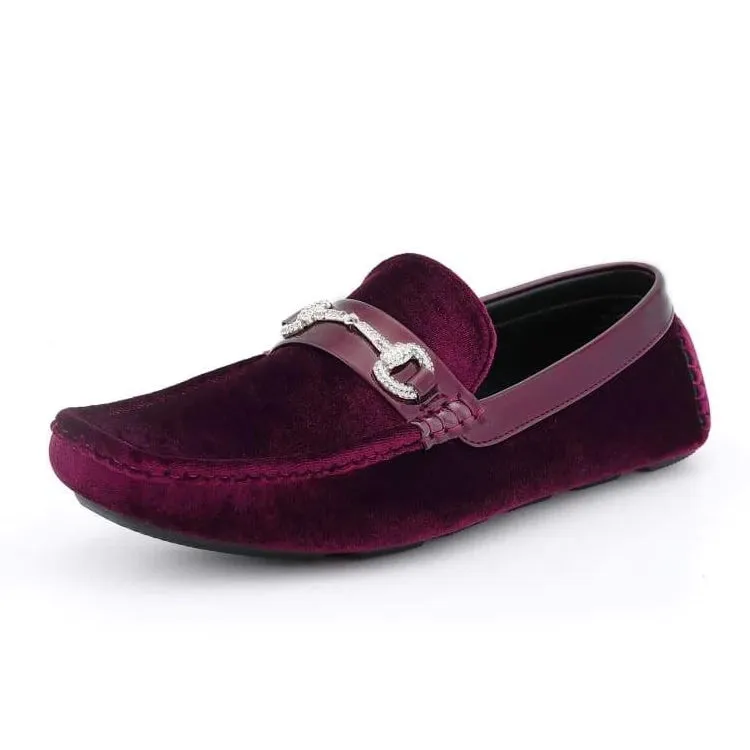 Amali Bling Bit Velvet Driver Shoes