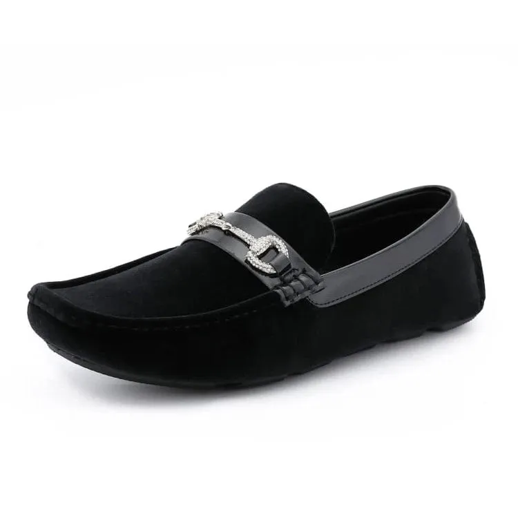 Amali Bling Bit Velvet Driver Shoes