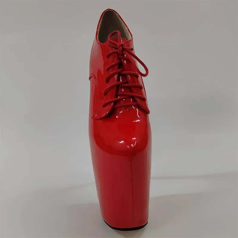 Ankle Boots Platform Shoes for Woman Pumps Round Toe 22cm Thin High Heels
