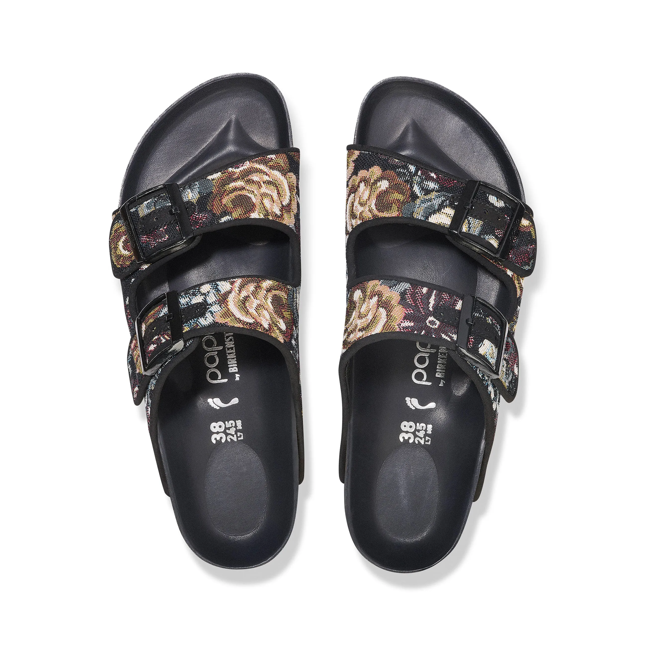 Arizona Platform Brocade Black Microfibre