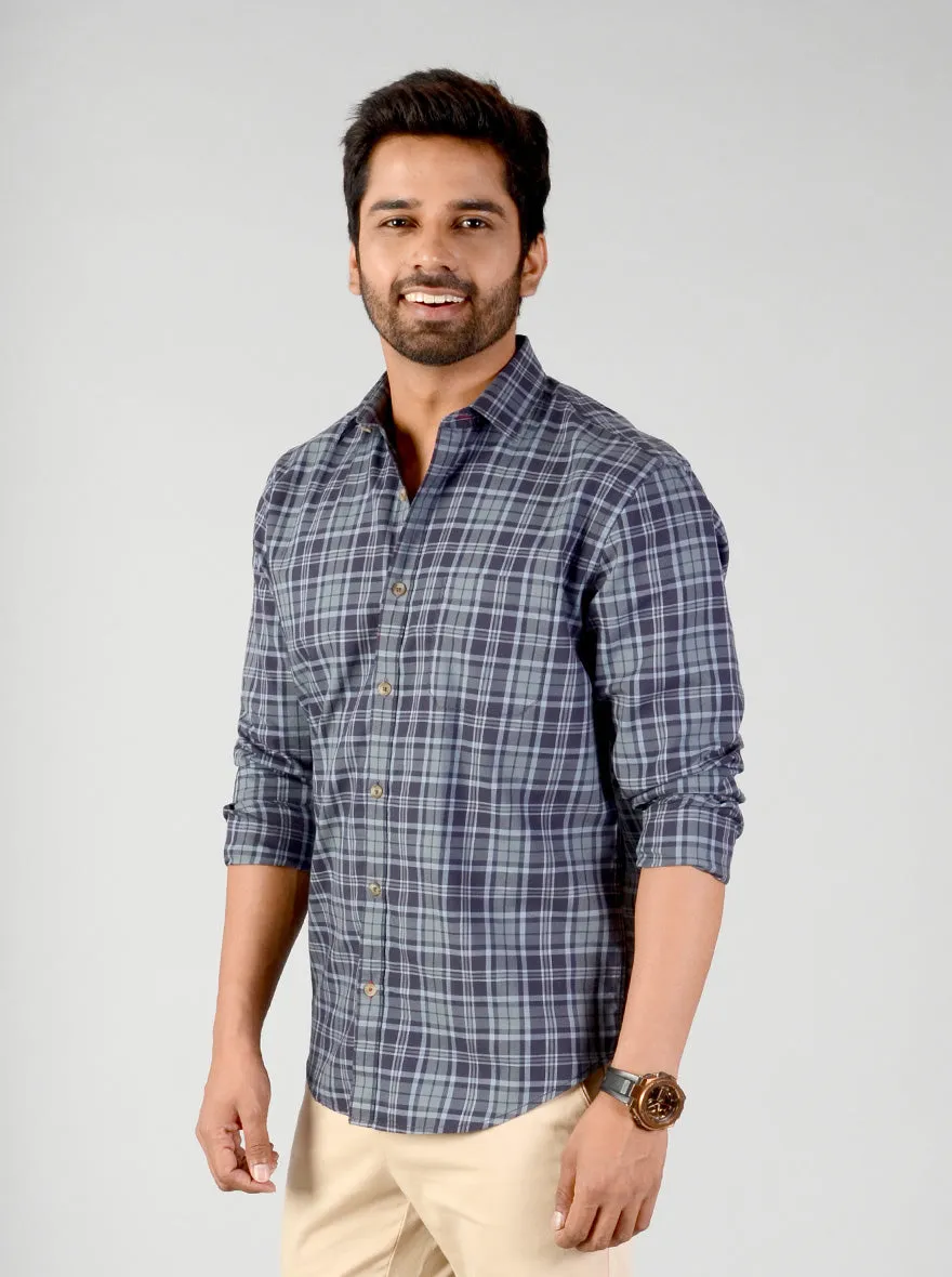 Arona Checked Classic Fit Casual Shirt | Greenfibre