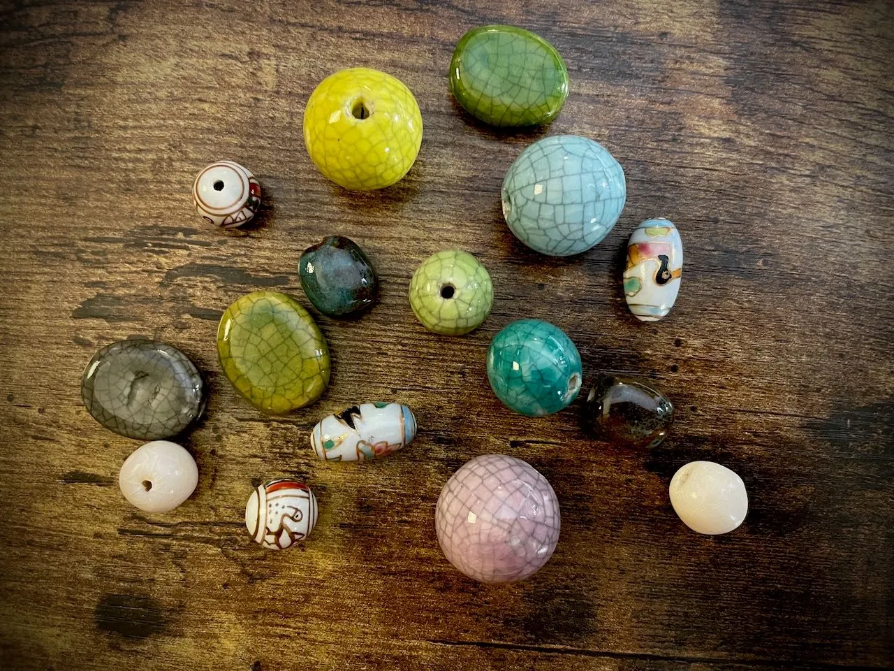 Bag of Random Vintage Ceramic Beads