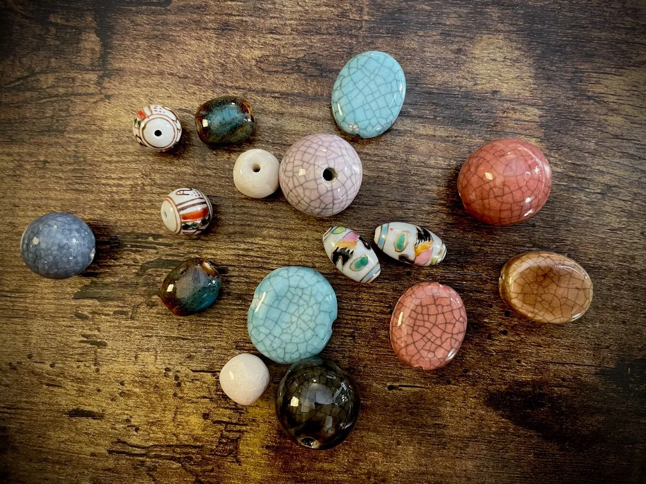 Bag of Random Vintage Ceramic Beads
