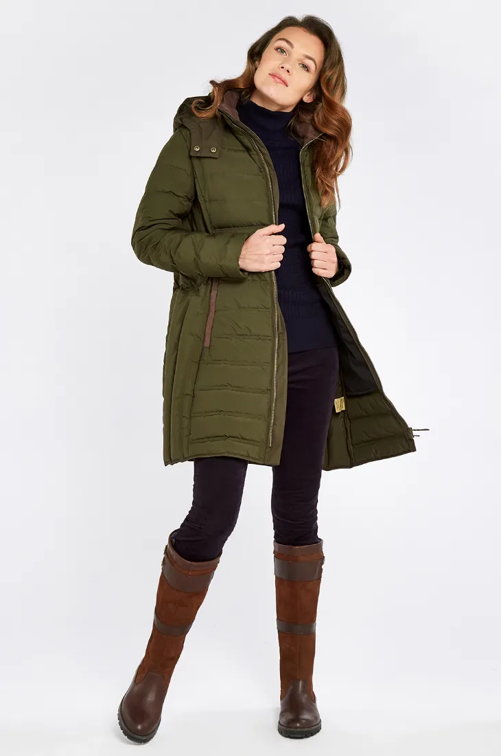 Ballybrophy Quilted Jacket - Olive/Navy