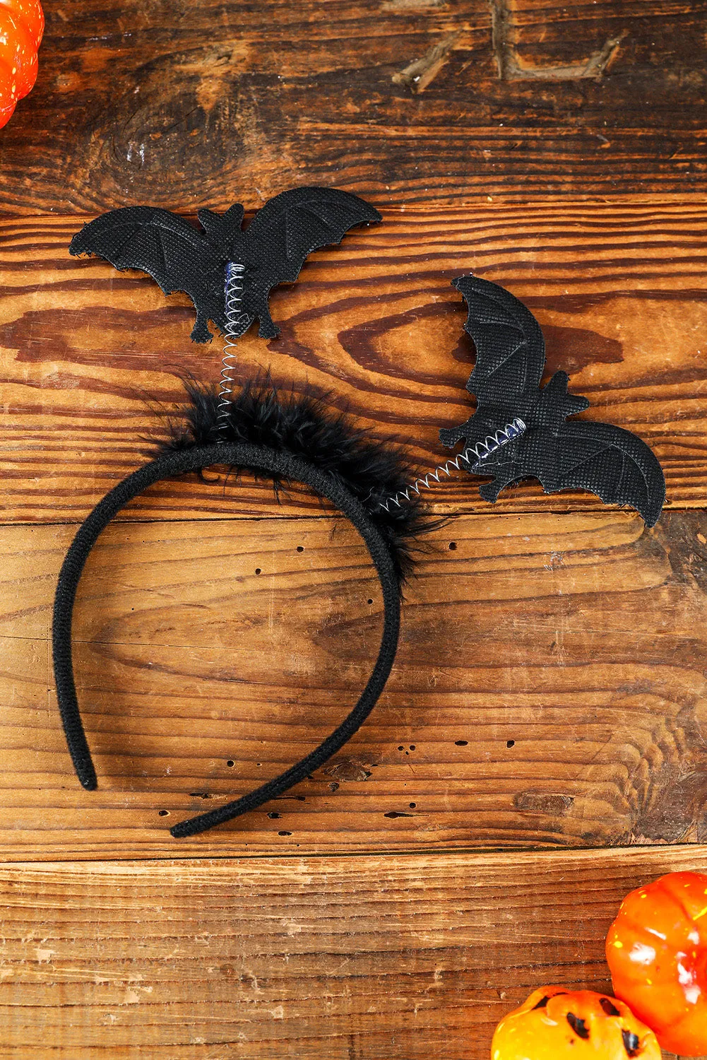 Black Feather Bat Antennae Halloween Party Headband