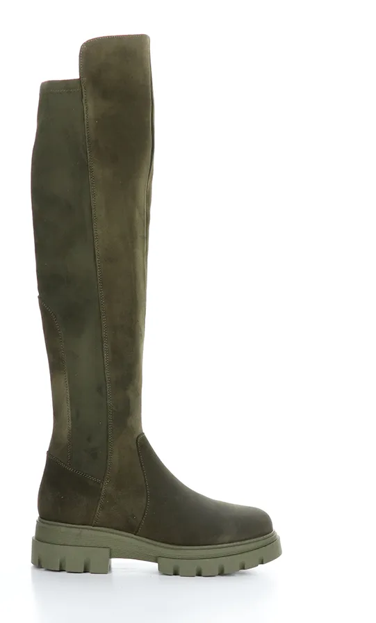 BOS & CO FIFTH OLIVE SUEDE OTK