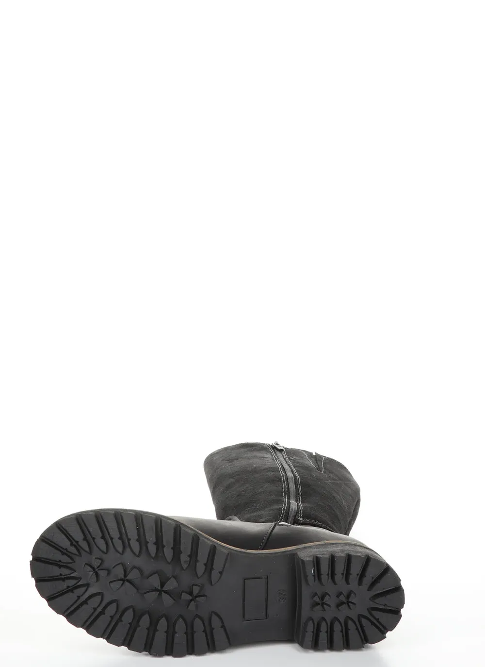 BOS & CO HUDSON BLACK SUEDE/LEATHER