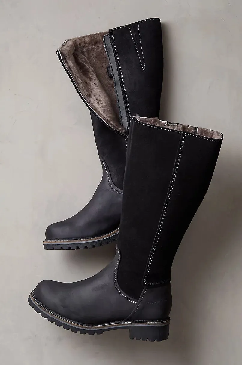 BOS & CO HUDSON BLACK SUEDE/LEATHER