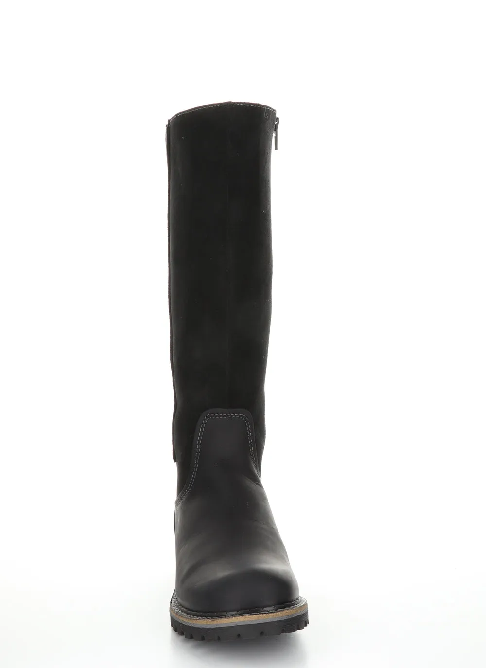 BOS & CO HUDSON BLACK SUEDE/LEATHER