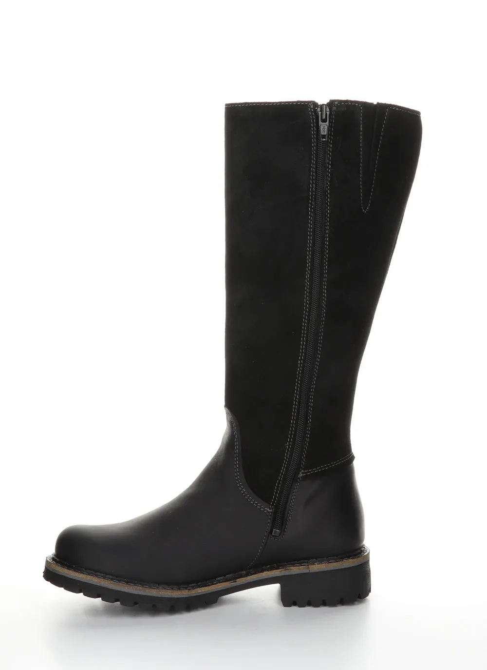 BOS & CO HUDSON BLACK SUEDE/LEATHER