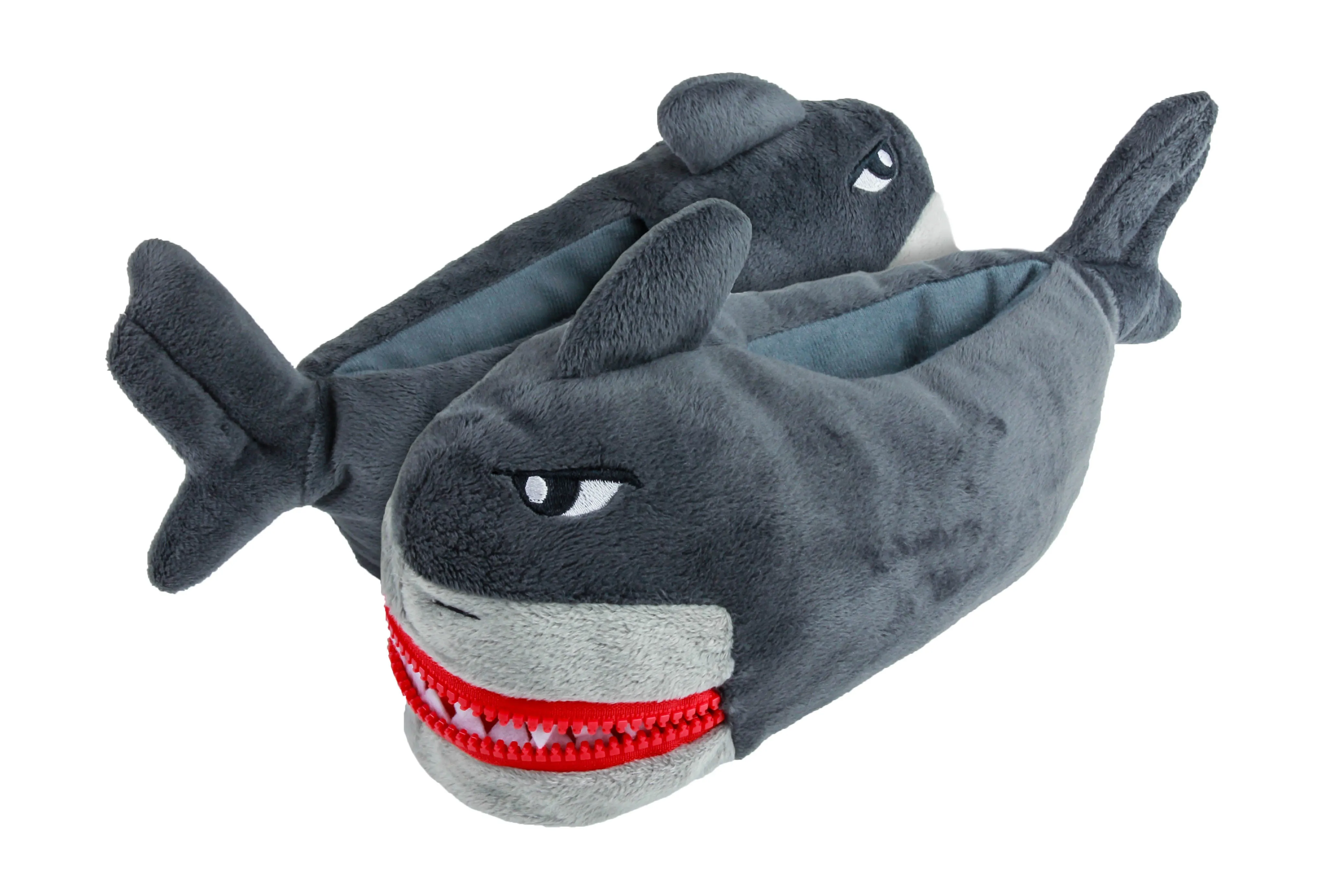 Boys Shark Soft Boa Moccasin with 3D Parts