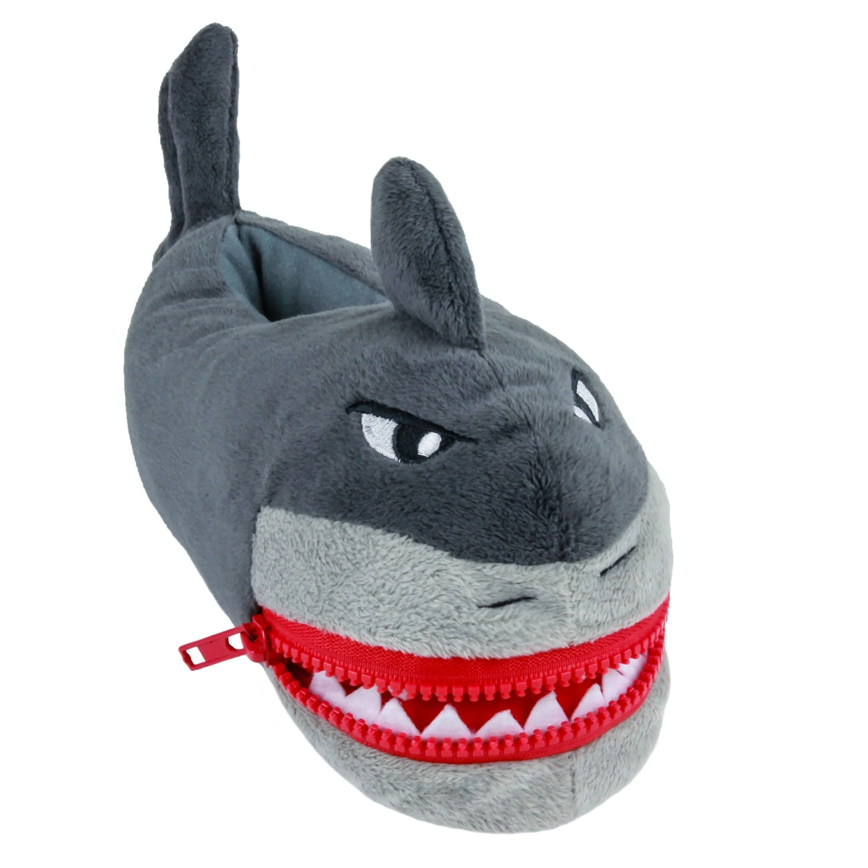 Boys Shark Soft Boa Moccasin with 3D Parts