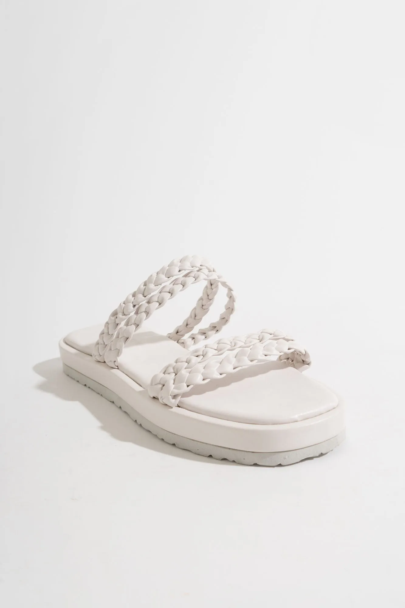 Braided Square Toe Sandals