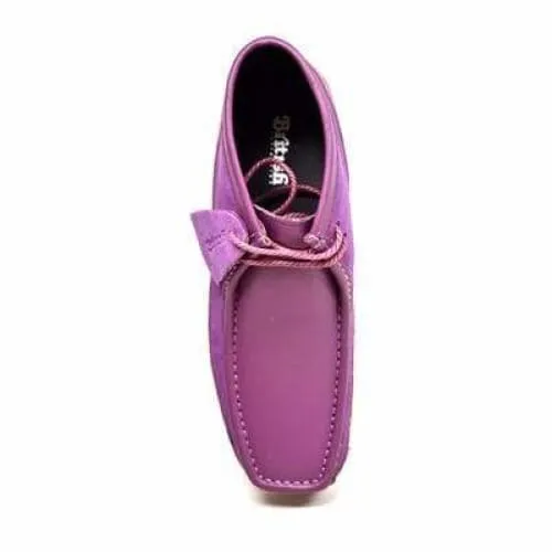 British Walkers Walker 100 Men's Purple Leather and Suede Ankle Boots