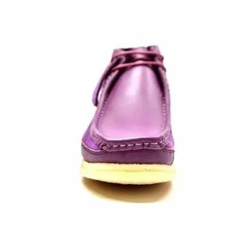 British Walkers Walker 100 Men's Purple Leather and Suede Ankle Boots