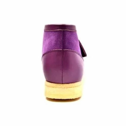 British Walkers Walker 100 Men's Purple Leather and Suede Ankle Boots