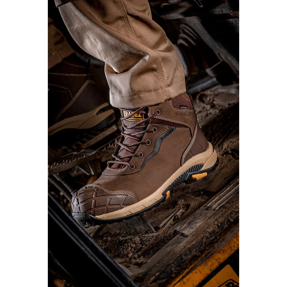 Buckbootz Tradez Blitz Lightweight Waterproof Safety Lace Boots