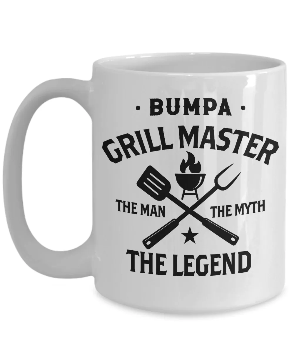 Bumpa Grillmaster The Man The Myth The Legend Mug Coffee Cup Funny Gift