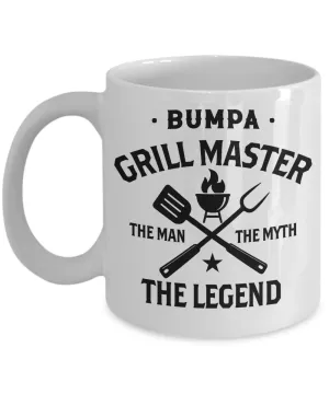 Bumpa Grillmaster The Man The Myth The Legend Mug Coffee Cup Funny Gift
