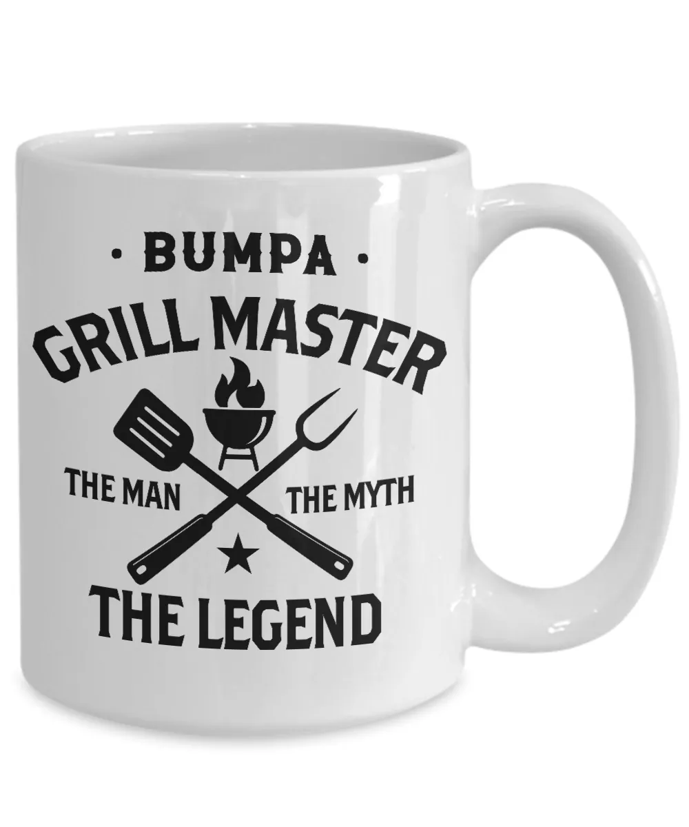 Bumpa Grillmaster The Man The Myth The Legend Mug Coffee Cup Funny Gift