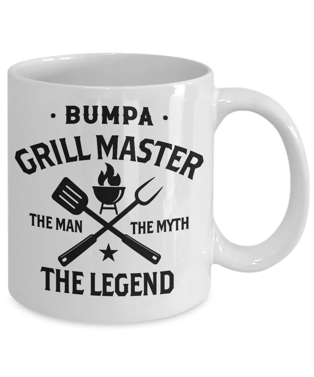 Bumpa Grillmaster The Man The Myth The Legend Mug Coffee Cup Funny Gift