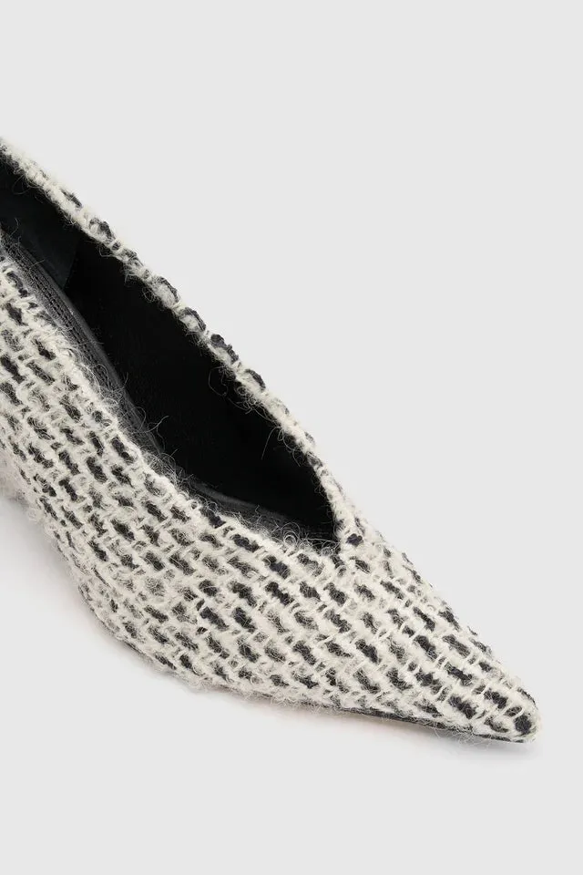 Camilla and Marc Rhys Braided Pump in Cream and Black