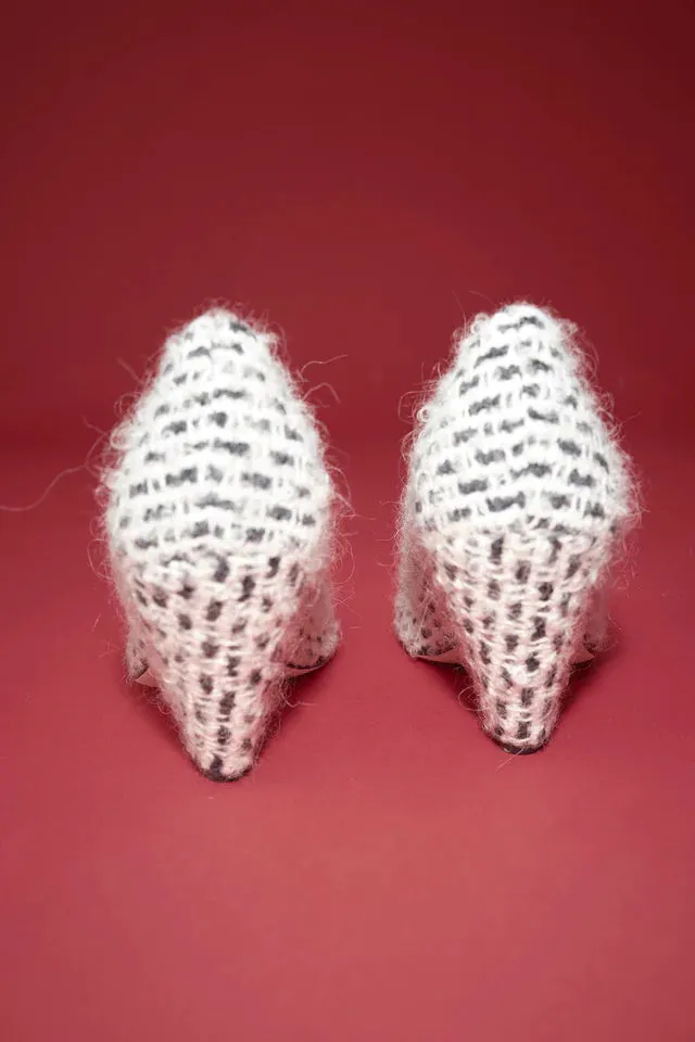 Camilla and Marc Rhys Braided Pump in Cream and Black