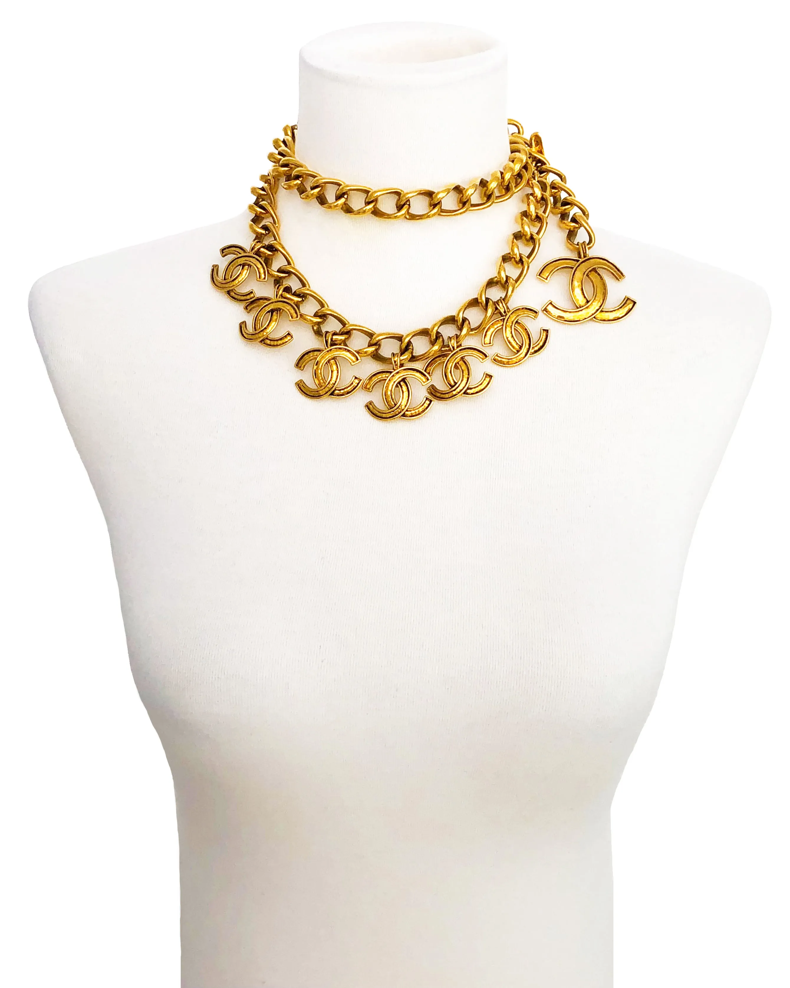 Chanel Vintage Rare Multi Charm Belt / Necklace