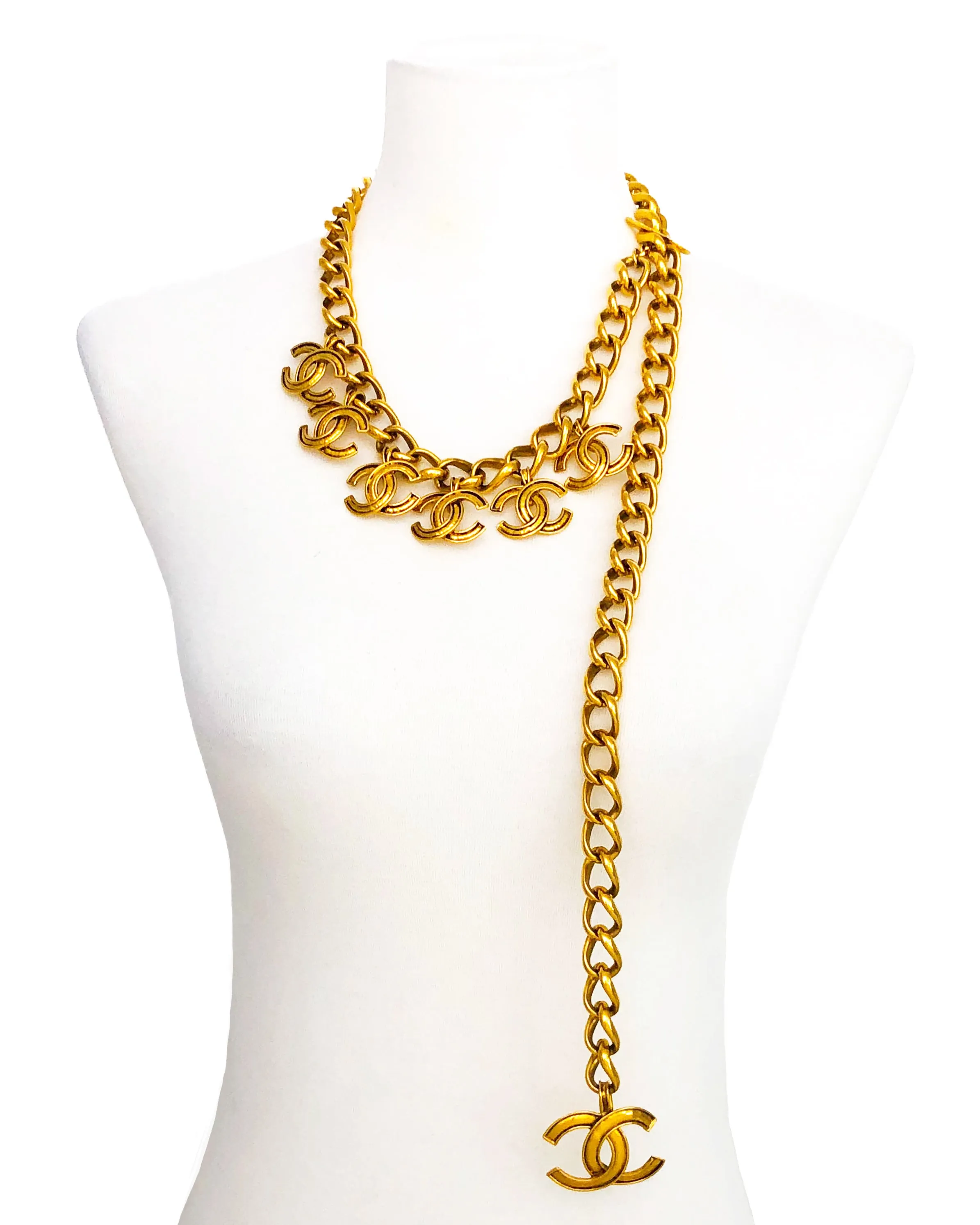 Chanel Vintage Rare Multi Charm Belt / Necklace