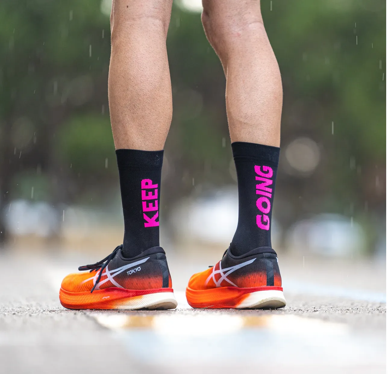Chaussettes running Sporcks - Keep Going Black
