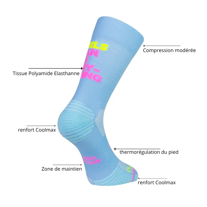 Chaussettes running Sporcks - Keep Going Black