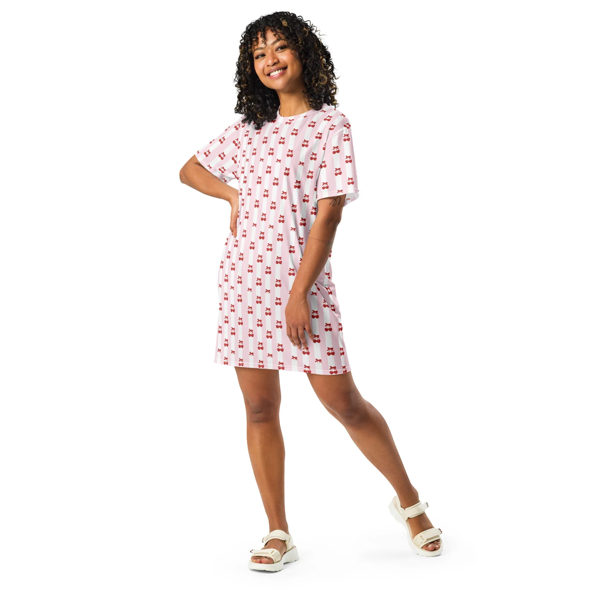 Cheery Cherries T-Shirt Dress