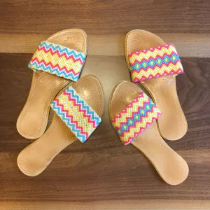 Colorful Handwoven Sandals - Wayuu Slide Sandals