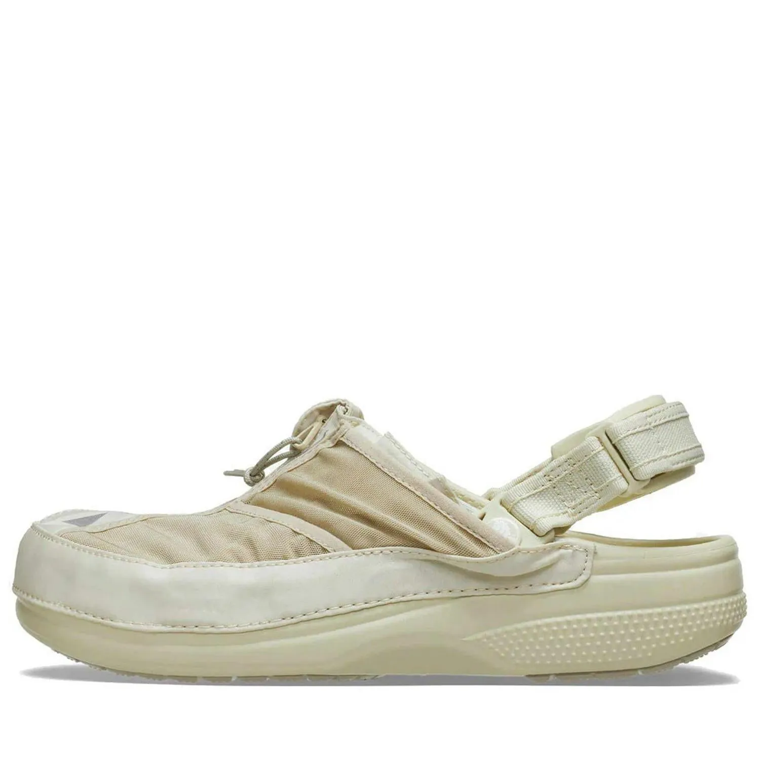 Crocs Running Vest Bone White Beige 2096747-2Y2 Clog Moccasin Csual Shoes