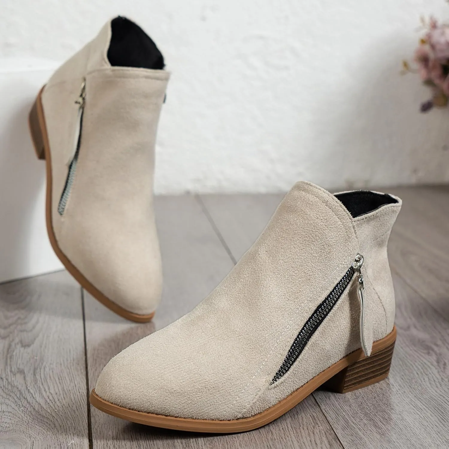 Daina™ - Casual Zip-Up Boots