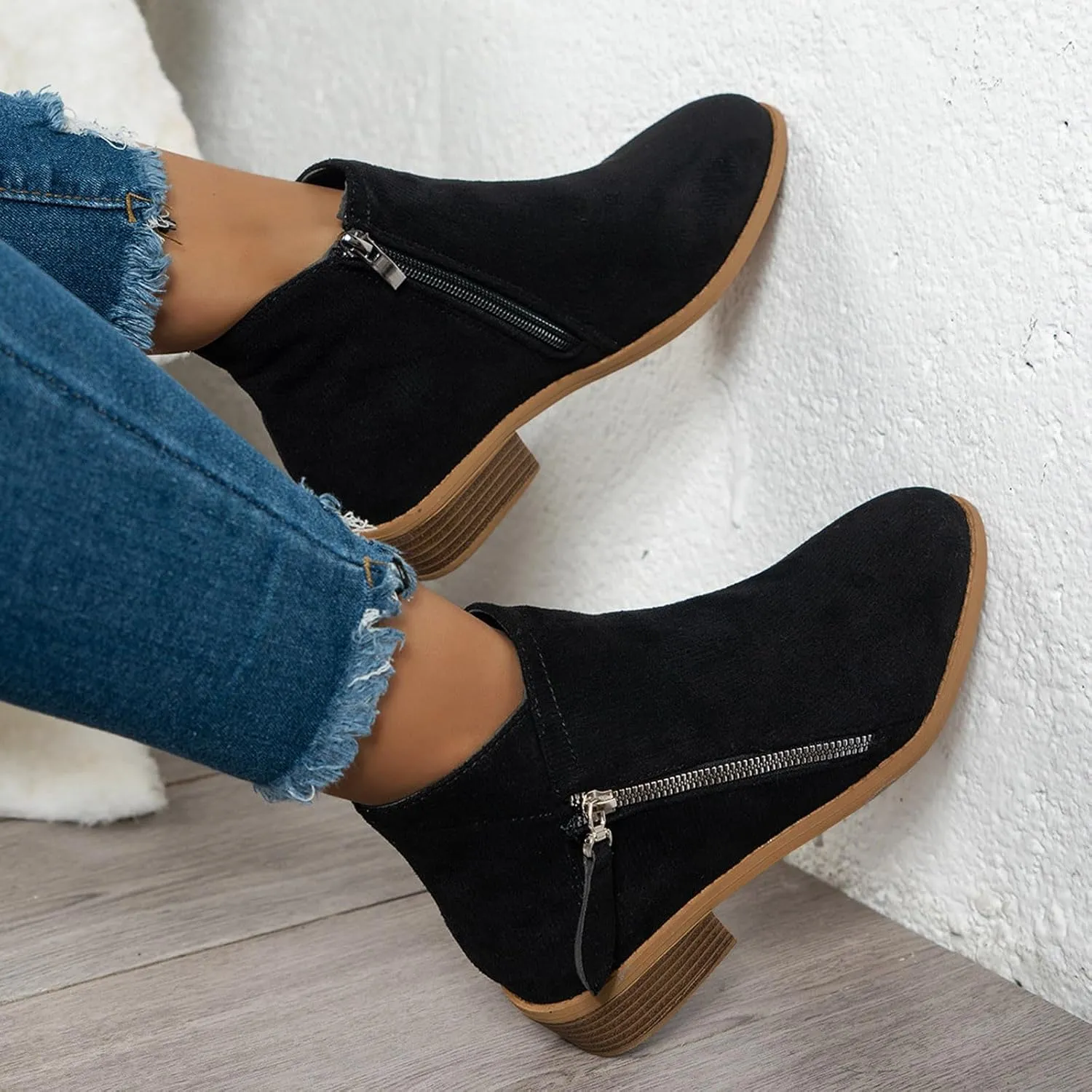 Daina™ - Casual Zip-Up Boots