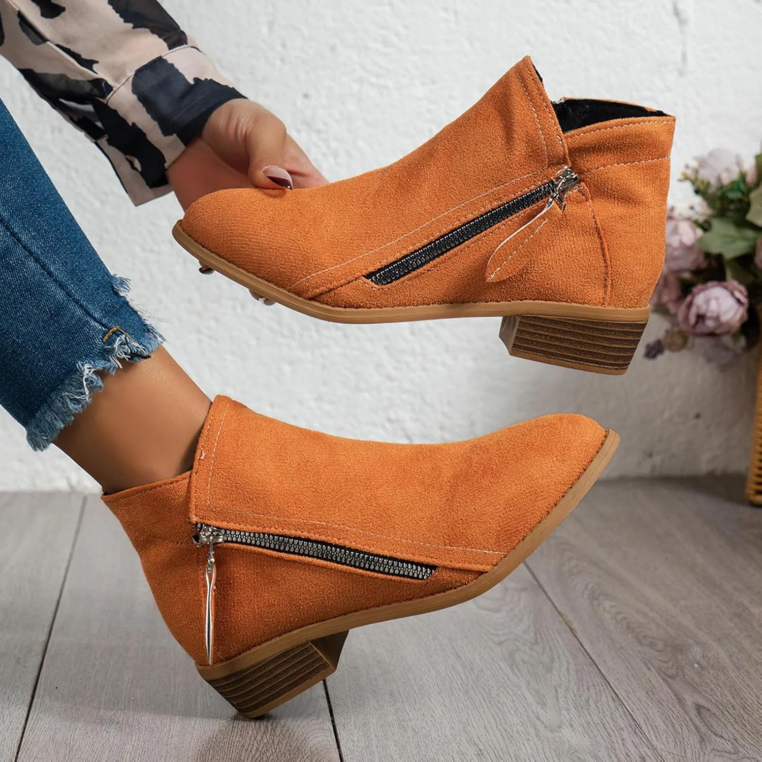 Daina™ - Casual Zip-Up Boots
