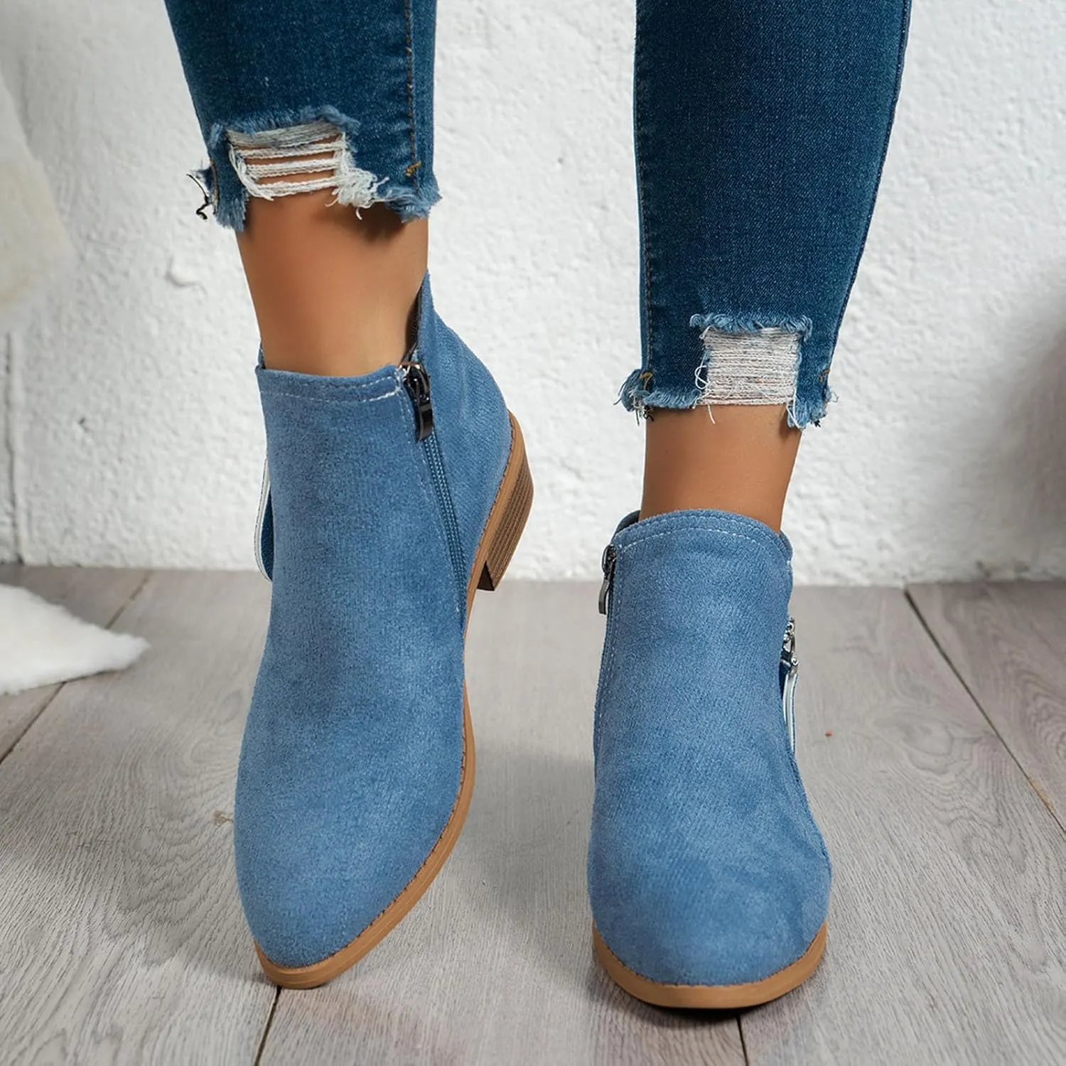 Daina™ - Casual Zip-Up Boots
