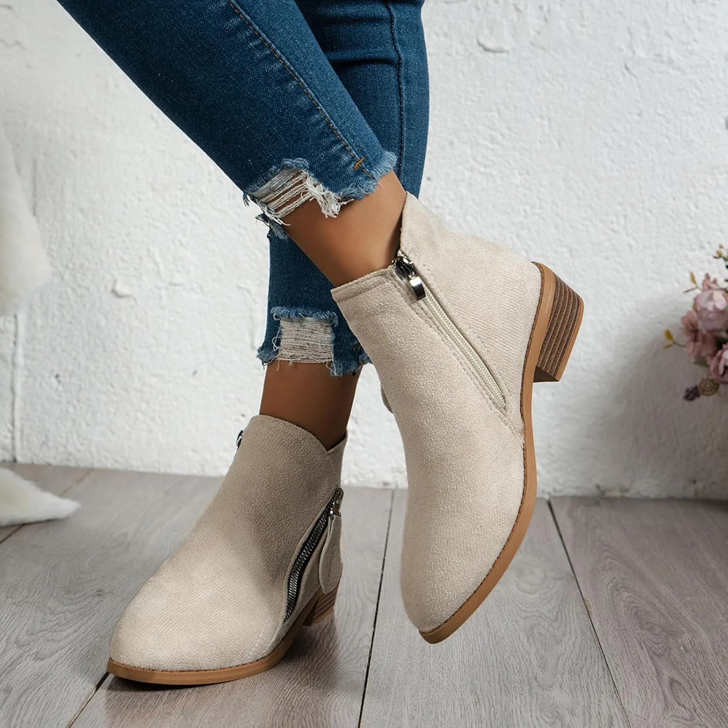 Daina™ - Casual Zip-Up Boots