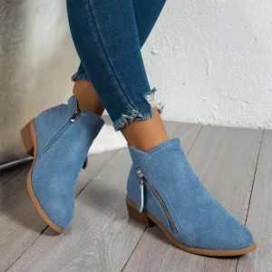 Daina™ - Casual Zip-Up Boots