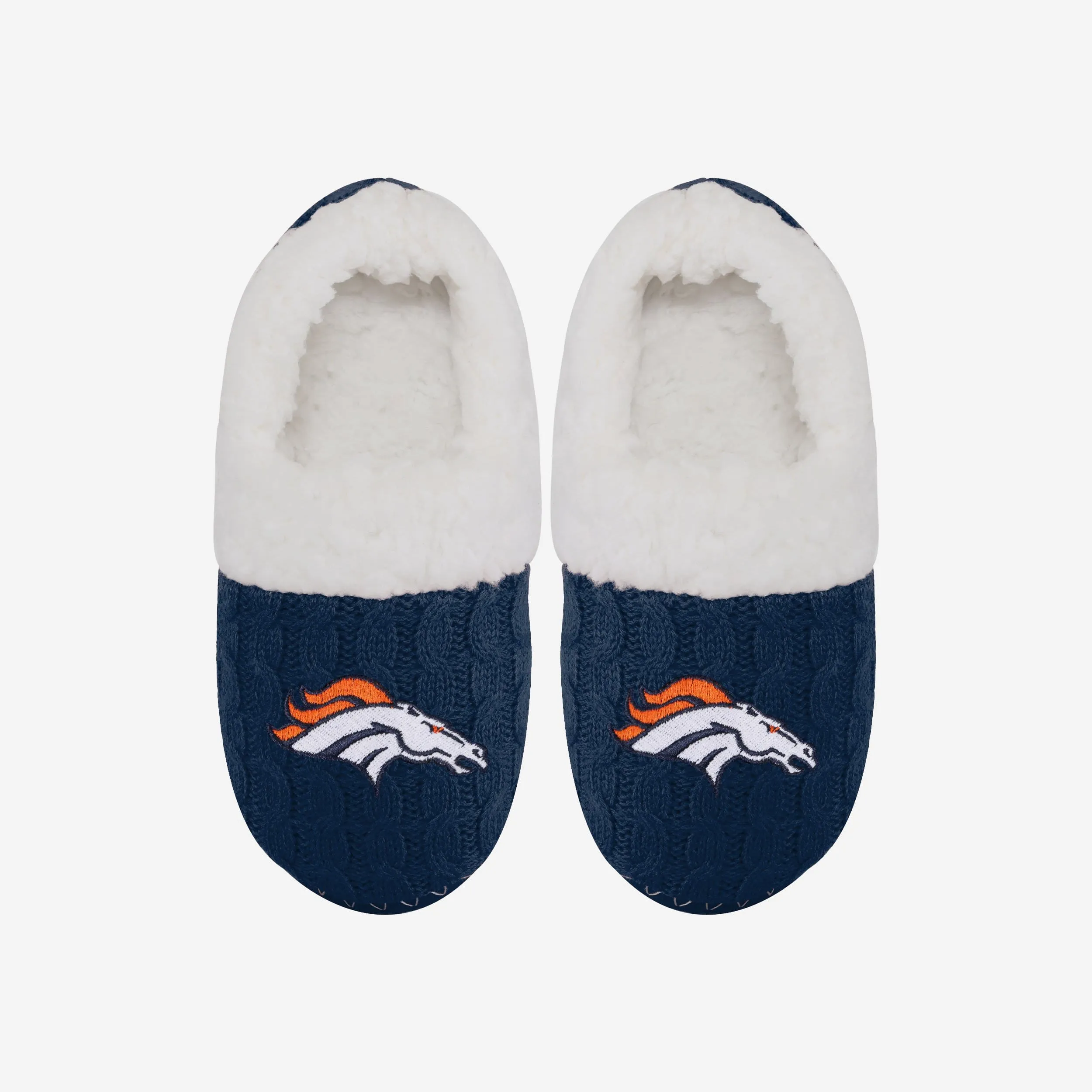Denver Broncos Womens Team Color Moccasin Slipper
