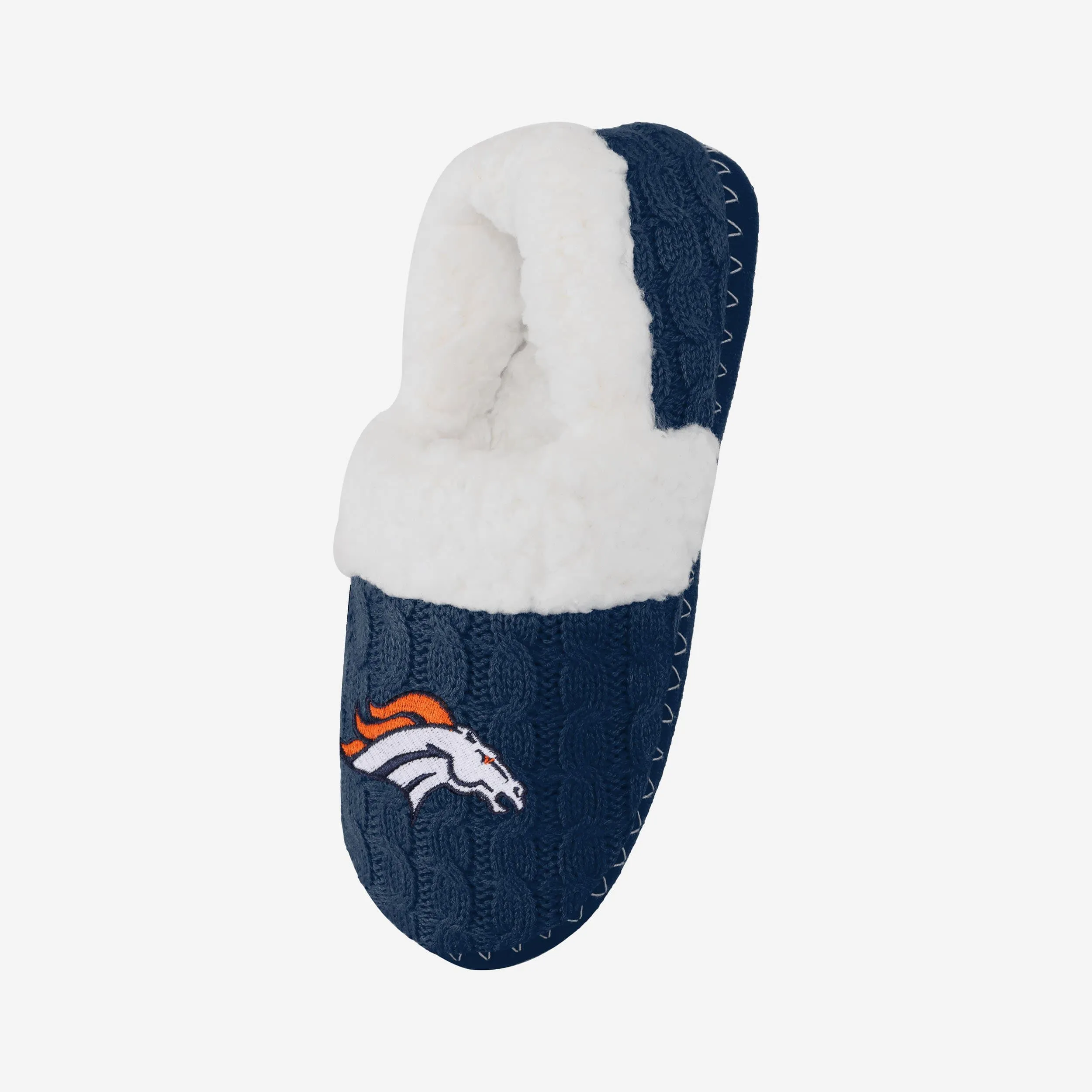 Denver Broncos Womens Team Color Moccasin Slipper