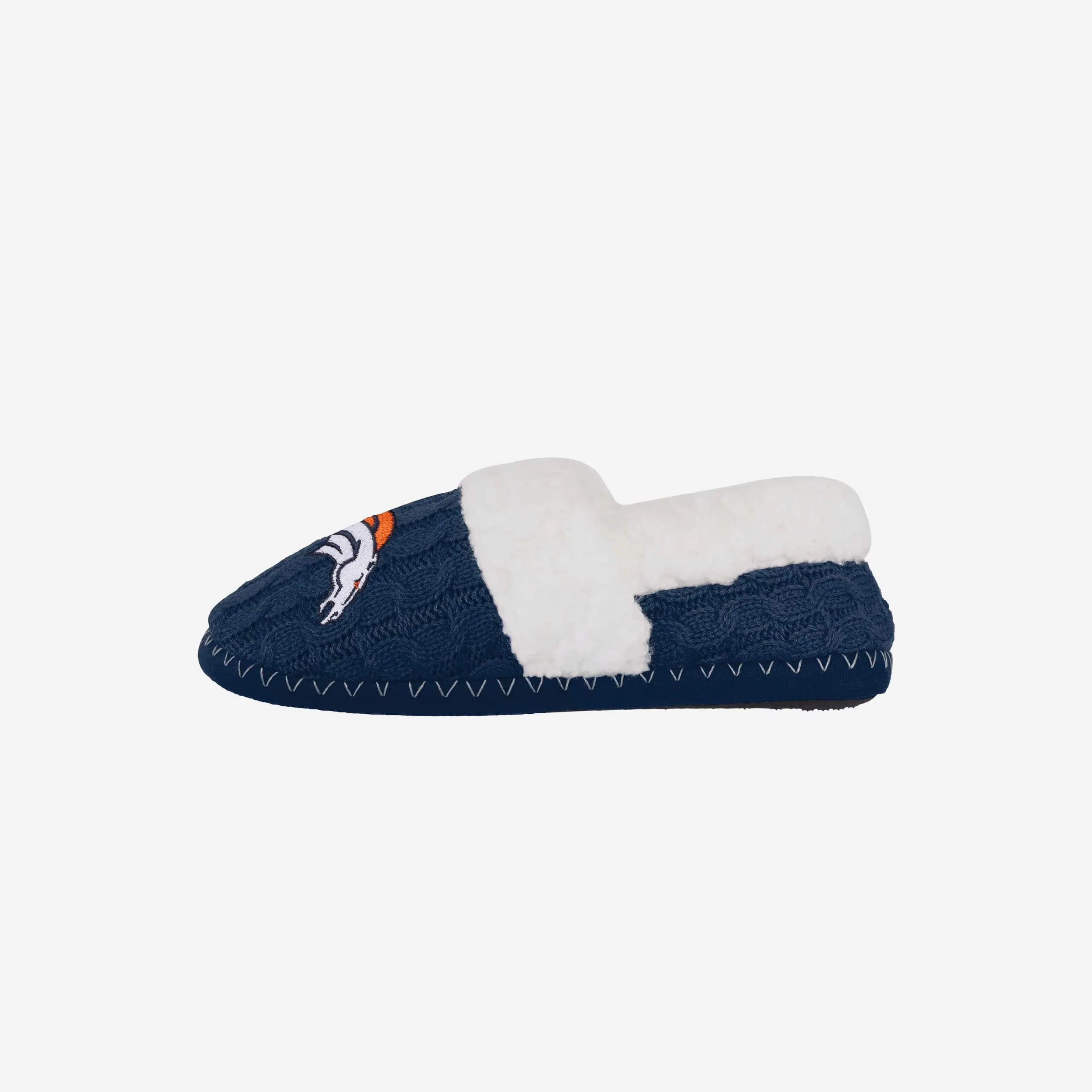 Denver Broncos Womens Team Color Moccasin Slipper