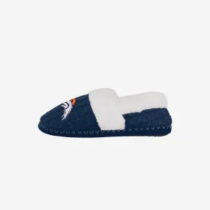 Denver Broncos Womens Team Color Moccasin Slipper